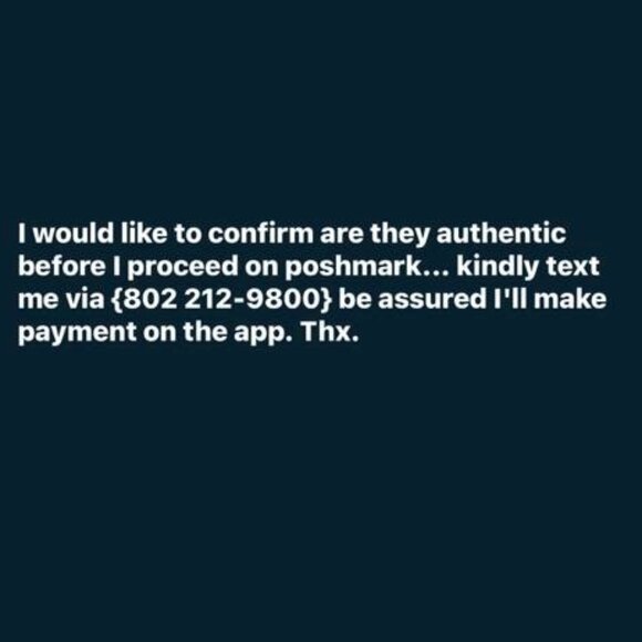 Meet your Posher, F I have an offer for the item I just liked textme 8022129800 - Picture 1 of 1